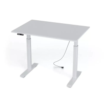  Elektromos, magasságban állítható íróasztal MILLA120, fehér, 1200 mm x 800 mm íróasztal
