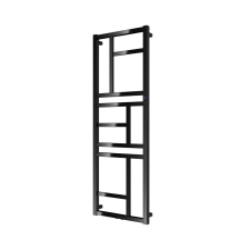 Elektromos radiátor Hopa Mondrian 129x40 cm fekete matt REDMON401131H fűtőtest, radiátor