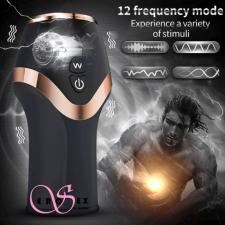  Elektromos szilikon vibráló orális szex maszturbátor egyéb erotikus kiegészítők férfiaknak