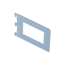 Element System KÖNYVTÁMASZ 152X118MM, FÉM FEHÉR ALUMÍNIUM SZÍN barkácsolás, csiszolás, rögzítés