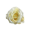  Élethű selyem nyílott rózsafej halvány sárga 8 cm