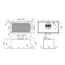 Elica FOLD GR/A/72 Fali Páraelszívó páraelszívó