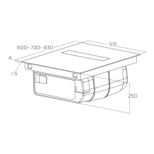 Elica NIKOLATESLA VELVET BL/A/60 Indukciós Főzőlap + CATA Professional Edénykészlet