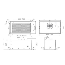 Elica -Páraelszívó FOLD BL MAT/A/72 páraelszívó
