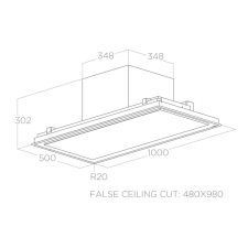 Elica - Páraelszívó ILLUSION NO MOTOR BL/A/100 motor nélkül páraelszívó
