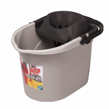 Elif Plastik Felmosóvödör csavaróval 13L Szürke takarító és háztartási eszköz