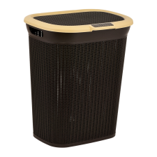 Elif Plastik Szennyestartó kötött mintás 52L – többféle színben Barna bútor