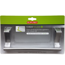 ELIPLAST KÉZTÖRLŐTARTÓ AJTÓRA AKASZTHATÓ INOX 12X7X5CM fürdőszoba kiegészítő