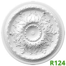 Elite Decor Poliuretán rozetta (R124) oldalfalra, mennyezetre (72 cm) tapéta, díszléc és más dekoráció