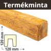 Elite Decor Termékminta: DecoWood Bükk-120 Rusztikus gerenda (EQ006) 20 cm