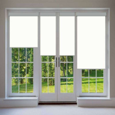  Elite Home® ablakra szerelhető sötétítő és árnyékoló roló, fém házban, fehér, 120x120cm lakástextília