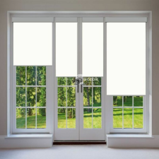 Elite Home® ablakra szerelhető sötétítő és árnyékoló roló, fém házban, fehér, 120x120cm lakástextília