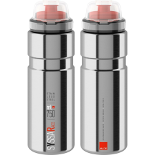 Elite kulacs syssa race ezüst fényes 750ml 171g kerékpáros kulacs, kulacstartó