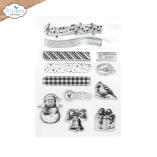 Elizabeth Craft Designs Szilikonbélyegző - A5 - Festive Season - ECD Clear Stamps (1 csomag) bélyegző