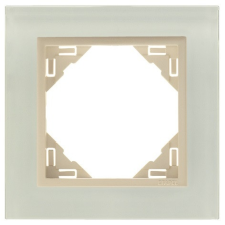  Elko 90910_TCP Crystal Egyes keret, kristály/gyöngyház villanyszerelés