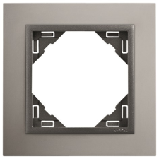 ELKO EP Hungary Efapel 90910_TUS METALLO Egyes keret, alumínium/szürke villanyszerelés