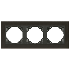 ELKO EP Hungary Efapel 90930_TQS METALLO Hármas keret, nikkel/szürke villanyszerelés