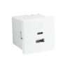 ELKO EP Hungary ELKOEP 45381_SBR dupla USB töltő (USB-A + USB-C), fehér