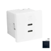 ELKO EP Hungary ELKOEP 45382_SPM dupla USB töltő (2x USB-C), matt fekete