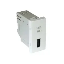 ELKO EP Hungary ELKOEP 45383_SBR USB-A töltő, fehér - 1 modul villanyszerelés