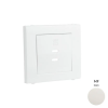 ELKO EP Hungary ELKOEP 50675_TMF dupla töltő aljzat fedél (2x USB-C), elefántcsont