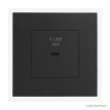 ELKO EP Hungary ELKOEP Fekete USB-C gyorstöltő aljzat (30W) - komplett - q45 (45398_SPM+45910_TPM+45993)