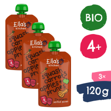 Ella's Kitchen BIO sütőtök, sárgarépa, alma és szilva (3x 120 g) bébiétel