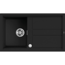 ELLECI Best 400 AUTOMATA K86 Black Kerámia mosogatótálca (LKB40086AUT) Munkalapra szerelhető mosogatótálca