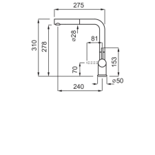 ELLECI - Csaptelep Stream Plus G68 bianco csaptelep