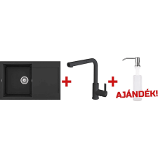 ELLECI EASY4SZETT, mosogatótálca+ kihúzhatófejes csaptelep+ mosogatószer-adagoló mosogatótálca