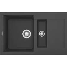 ELLECI Easy 325 M70 Nero metal Gránit mosogatótálca (LMY32570)Munkalapra szerelhető mosogatótálca