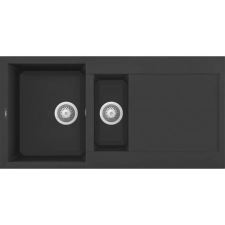 ELLECI Easy 475 G40 Nero Gránit mosogatótálca (LGY47540)Munkalapra szerelhető (LGY47540) mosogatótálca