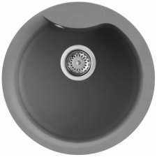 ELLECI Ego Round M73 Titanium Gránit mosogatótálca (LMEROU73)Munkalapra szerelhető mosogatótálca