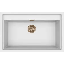  ELLECI LKS13096BRZ - Mosogatótálca Sintesi 130 K96 White bronz tartozékokkal mosogatótálca