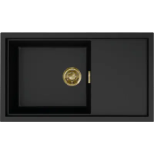  ELLECI LKS41086GLD - Mosogatótálca Sintesi 410 K86 Black arany tartozékokkal mosogatótálca