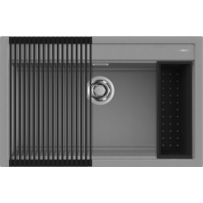 ELLECI - Mosogatótálca Best 130 Workstation Szett G48 cemento mosogatótálca
