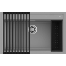 ELLECI - Mosogatótálca Best 130 Workstation Szett K97 Light Grey mosogatótálca