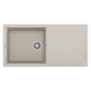 ELLECI - Mosogatótálca Easy 480 100x50 Granitek egymedence + csepptálca G39 Bianco soft