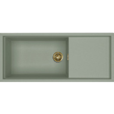 ELLECI - Mosogatótálca Sintesi 510 K82 Sage Green arany tartozékokkal mosogatótálca