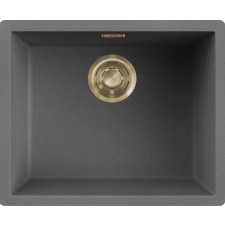 ELLECI - Mosogatótálca Zen 105 Keratek K99 Dark Grey arany tartozékokkal mosogatótálca