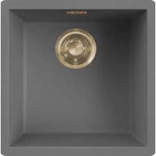 ELLECI - Mosogatótálca Zen-F 102 Keratek K99 Dark Grey arany tartozékokkal mosogatótálca