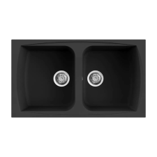ELLECI OUTLET - Mosogatótálca Living 450 Granitek G40 Nero - Szépséghibás termék! mosogatótálca