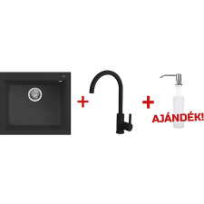 ELLECI QUADRA2SZETT, mosogatótálca+ csaptelep+ mosogatószer-adagoló mosogatótálca