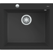 ELLECI Quadra 105 AUTOMATA G40 Nero Gránit mosogatótálca (LGQ10540AUT) Munkalapra szerelhető mosogatótálca