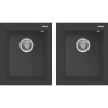 ELLECI Quadra 200 G59 Antracite Gránit mosogatótálca (LGQ20059)Munkalapra szerelhető (LGQ20059)