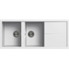 ELLECI Unico 500 kétmedencés mosogatótálca csepegtetővel, bianco