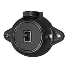 Elmark 190196 ANTIQUE EGYGOMBOS EGYIRÁNYÚ KAPCSOLÓ 10A 250V FEKETE villanyszerelés