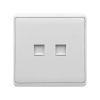 Elmark 190885/WH LONDON KETTŐS SZÁMÍTÓGÉPES RJ45 ALJZAT FEHÉR