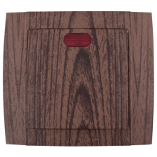 Elmark 380608 HAKAN SR- 2501 egypólusú kapcsoló jelzőfényes wenge villanyszerelés