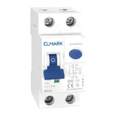 Elmark 40013A kombinált védőkapcsoló beépített túláramvédelemmel RCBO EM JEL5A 6kA 2P 10A/300mA villanyszerelés